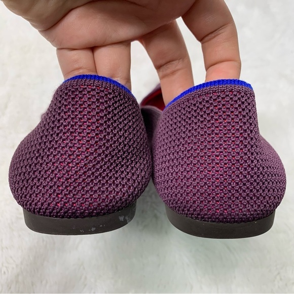 Rothy’s Women's Rare Unicorn Violet Purple The Point Flats Size 8.5 - Picture 7 of 14
